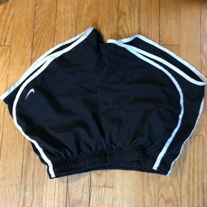 Black nike running shorts